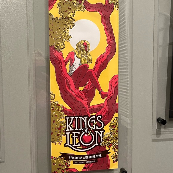 Kings of Leon poster limited edition 2017 red rocks - Picture 3 of 7